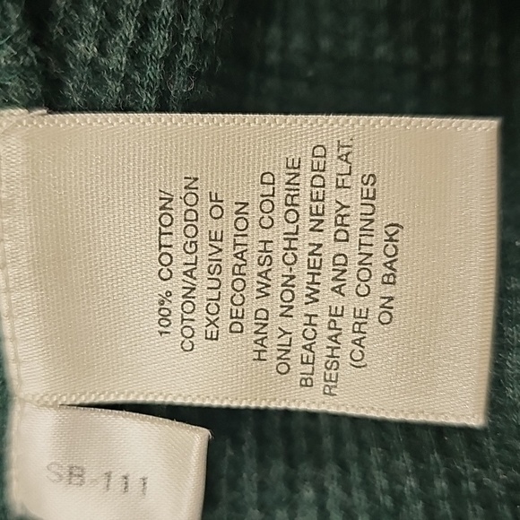 Susan Bristol Green Waffle Knit Cardigan with Santa and Candy Cane Design - Picture 7 of 10